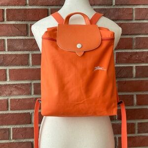 Longchamp Le Pliage Club Orange Bagpack
